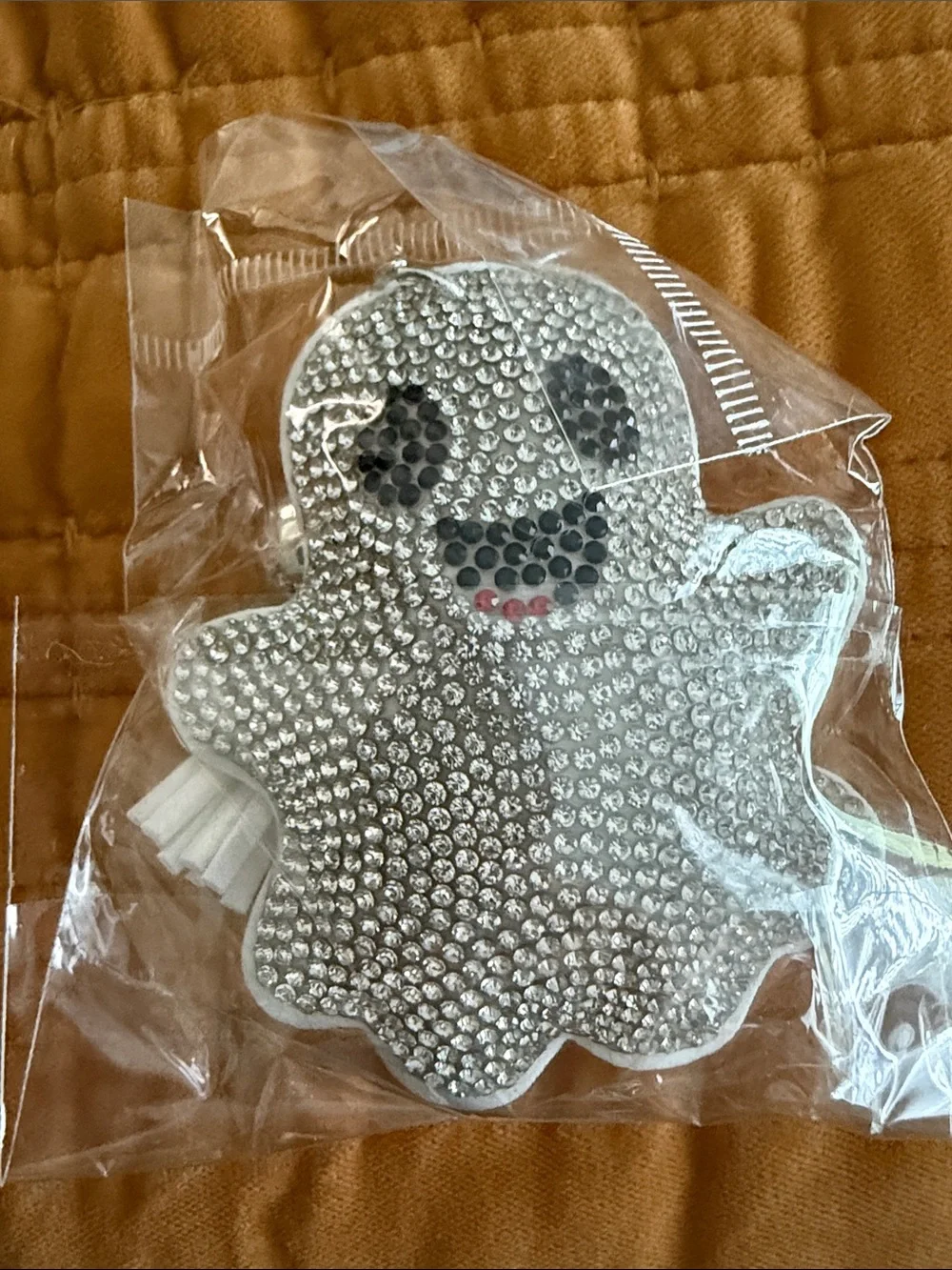 Silver Crystal Ghost Keychain - Sparkling Accessory NWT
